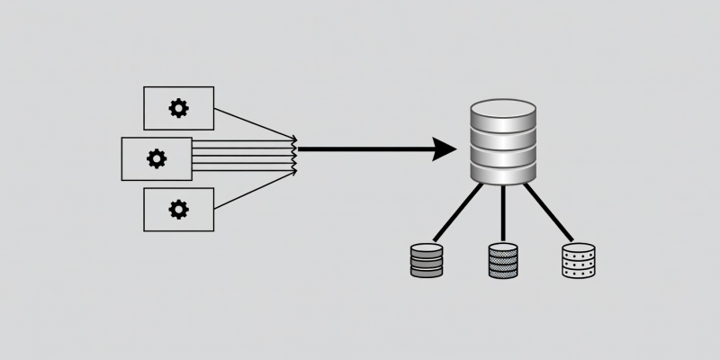 Technical diagram showing function calling webhook dispatch to enterprise databases